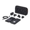 UAG 3in1 Travel Charger - bezprzewodowa ładowarka podróżna do trzech urządzeń 15W, kompatybilna z MagSafe, kabel, wtyczki i orga