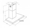 Okap Kominowy Akpo WK-4 FENIKS SLIM 90 (Inox 297m3/h 900mm)