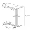 MACLEAN MOBILNE BIURKO/STAND NA LAPTOP, BIAŁE, REGULACJA WYSOKOŚCI 76-109CM, MAX. 30KG MC-120 W