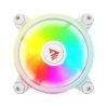 SAVIO ZESTAW 4 WENTYLATORÓW ARGB 120 MM WRAZ Z KONTROLEREM ORAZ PILOTEM FAN-01 WHITE