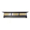 Digitus Patch panel 19 24 porty, kat.6, U/UTP, 1U, wspornik kablowy, czarny (kompletny)