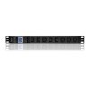 Qoltec Listwa zasilająca do Rack 19cali | circuit breaker | 1U | 10A | PDU | 8xIEC C13 | 2m
