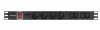 Lanberg Listwa zasilająca Rack PDU  1U 10A 4X 230V PL 4X IEC C13 2m C14 czarna