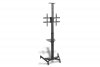 Digitus Stojak mobilny pojedynczy z półką, 1xLCD, max. 70, max. 50kg, VESA max. 600x400 pivot