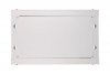 Extralink Szafka wisząca rack 6U 600x450 szara szklane drzwi