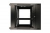 Extralink Szafka wisząca rack 12U 600x600 czarna dwusekcyjna
