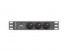 Lanberg Listwa zasilająca Rack PDU 10 cali 1U 3x 230V PL 2m 10A czarna C14