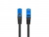 Lanberg Patchcord kat.6a S/FTP CCA 5.0m Czarny