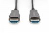 Digitus Kabel połączeniowy hybrydowy AOC HDMI 2.0 Premium HighSpeed 4K/60Hz UHD HDMI A/HDMI A M/M czarny 15m