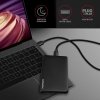 AXAGON EE25-SL Obudowa zewnętrzna plastikowa, bezśrubowa, 3.2 gen1 SATA 6G 2.5, czarna