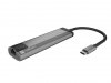 Natec Stacja dokująca Multi Port Fowler Go USB-C - Hub 2x USB 3.0, HDMI 4K, USB-C PD, RJ45