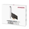 AXAGON PCES-SA4M2 Kontroler PCIe 2x wewnętrzny port SATA 6G + 2x wewnętrzny port M.2 B-key SATA, SP & LP