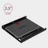 AXAGON RHD-125B Ramka metalowa do montażu 1x 2.5 HDD w pozycji 3.5 Czarna