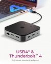 IcyBox Stacja dokująca IB-DK408-C41 7w1,HDMI, DP,USB,LAN