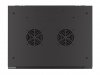 Lanberg Szafa wisząca 19 cali 9U 600x450 drzwi perforowane (flat pack) czarna