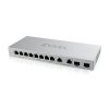 Zyxel Przełącznik 12-Port Gigabit Unmanaged Switch with 8-Port 1G +                        2-Port 2.5G + 2-Port SFP+ XGS1010-12-