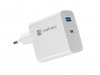 Natec Ładowarka sieciowa Ribera GAN 1X USB-A + 1X USB-C 45W Biała