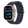 Apple Przedłużka do paska Ocean w kolorze granatu do koperty 49 mm - elementy z tytanu w kolorze naturalnym