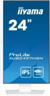IIYAMA Monitor 24 cale XUB2497HSN-W2 IPS, USB-C Dock, HDMI, DP, 300cd, Pivot, HAS, biały /5y/