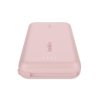 Belkin PowerBank BoostCharge 10k mAh 20w wbudowany kabel-C, port-C, różowy