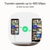 Green Cell Kabel USB-C-USB-C PowerFlex 100W silikonowy 1.2m czarny
