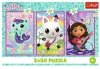 Trefl Puzzle 3x50 elementów Gabby i kotki Gabi