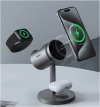 AUKEY LC-MC311A 3w1 Qi2 ładowarka bezprzewodowa MagSafe 15W chłodząca + ładowarka PD 30W