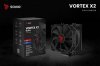 Savio Chłodzenie procesora CPU Vortex X2 Black