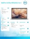 Dell Laptop Dell Pro 14 Plus PB14250 W11P U5 235U/16GB/512GB/2in1 14.0 FHD+ Touch/Int/FgrPr&SmtCd/Cams&Mic/WWAN Ready+BT/BcklKb/