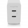 Mophie GaN Charger - ładowarka sieciowa 45W (2x USB-C) (white)