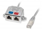 Kabel rozdzielacz LAN Lanberg RJ-45 na 2xRJ-45 FTP (2 urządzenia na 1 kablu)