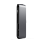 Satechi Hub - Hub do urządzeń mobilnych USB-C (USB-C 60W, 4K HDMI, USB-A, czytnik kart micro/SD, jack port) (space gray)