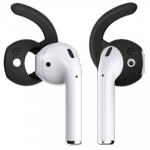 KeyBudz EarBuddyz - silikonowe nakładki do AirPods 1/2, EarPods (black)