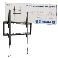 Uchwyt ścienny LogiLink do telewizora LCD/LED nachylenie -8°/0°, VESA 400x400, 32-55 