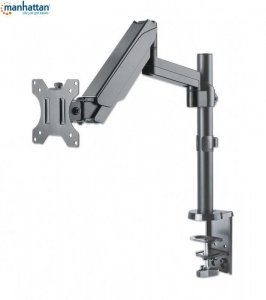Uchwyt biurkowy LCD/LED Manhattan 17-32, 8kg, sprężyna gazowa, czarny
