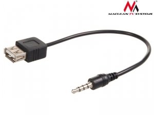 Kabel adapter Maclean MCTV-693 USB 2.0 (F) -> MiniJack 3,5mm