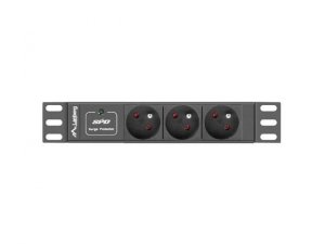 Listwa zasilająca Lanberg do szaf 10 1U 10A PDU 3x PL 2m czarna