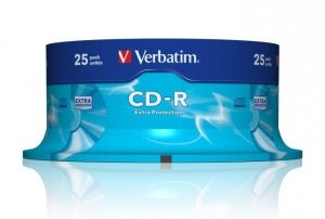 CD-R Verbatim 52x 700MB Extra Protection (Cake 25)