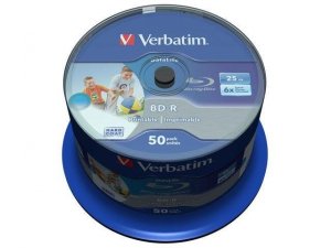 Płyty BD-R Verbatim 25GB X6 printable Datalife (Cake 50) - USZ OPAK 