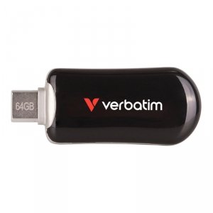 Pendrive Verbatim Plectra 64GB USB-C 3.0 Black