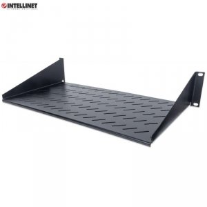 Półka do szafy 19 Intellinet 250mm 2U perforowana, czarna