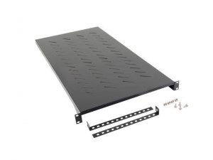 Półka do szaf 19 1200mm czarna Lanberg (1U/483x900mm udźwig do 25kg, montaż 4-punktowy)