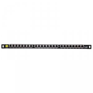 Patch panel 19'' Netrack 24-porty kat. 6 FTP, 0,5U z półką