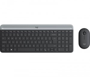 Zestaw bezprzewodowy klawiatura + mysz Logitech MK470 Slim Combo czarny - USZ OPAK