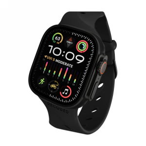 Decoded Silicone Ares Splice Band - silikonowy pasek do Apple Watch 44/46/49 mm (black)