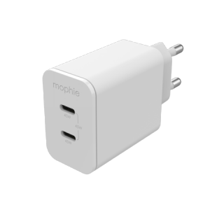 Mophie Gan Charger - ładowarka sieciowa 45W (2x USB-C) (white)