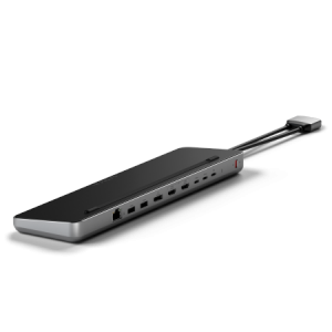 Satechi Dual Dock Stand - stacja dokująca do MacBook z podwójnym USB-C (USB-C PD 75W, 2x USB-C 5Gbps i 10 Gbps, 2x HDMI 2.0, 1x 