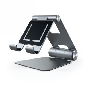 Satechi R1 Aluminum Hinge Holder Foldable Stand - aluminiowa składana podstawka do MacBook/iPad (space gray)