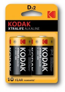 KODAK BATERIE ALKALICZNE XTRALIFE ALK.LR20 D BLISTER [KPL=2SZT]