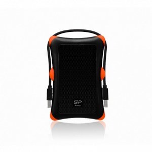 Dysk zewnętrzny HDD Silicon Power Armor A30 (2TB; 2.5; USB 3.2; 5400 obr/min; Orange-Black; SP020TBPHDA30S3K)